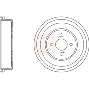 Apec Brake Drum Assembly Rear DRM9973