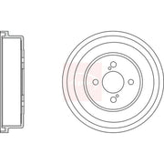 Apec Brake Drum Assembly Rear DRM9973