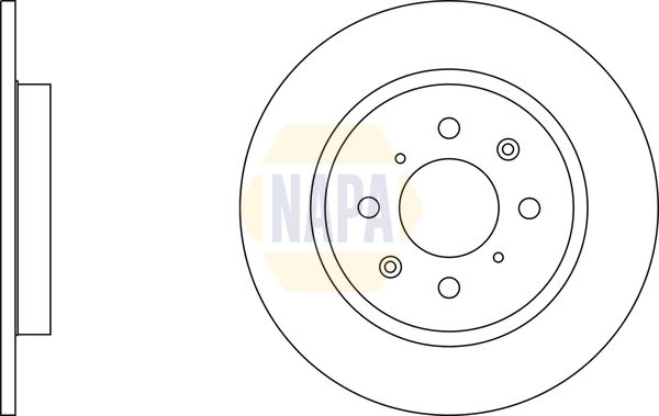 NAPA Rear Brake Solid Discs & Pads fits ACURA HONDA MG