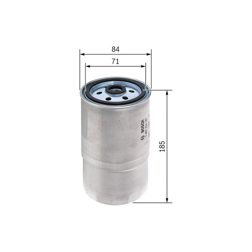 Bosch Car Fuel Filter N4187 Fits Land Rover Range Rover Td - 2.5 - 94-02 1457434 Bosch  - Town Parts