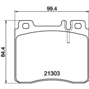 Mintex Front Brake Pad Set MDB1625