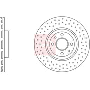Apec 2 x Perforated/Vented Front Brake Discs DSK3236