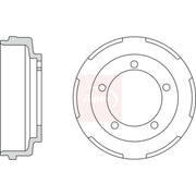 Apec Brake Drum Assembly Rear DRM9921
