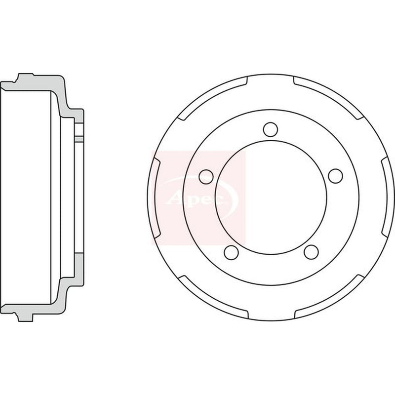 Apec Brake Drum Assembly Rear DRM9921