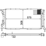 Mahle Engine Radiator CR 1441 000S