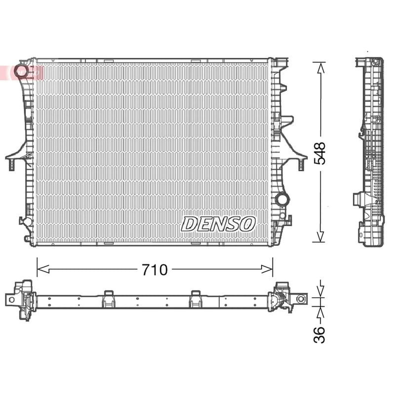 Denso Engine Radiator DRM02026
