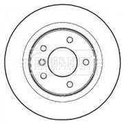 Borg & Beck 2 x Solid Rear Brake Discs BBD4466