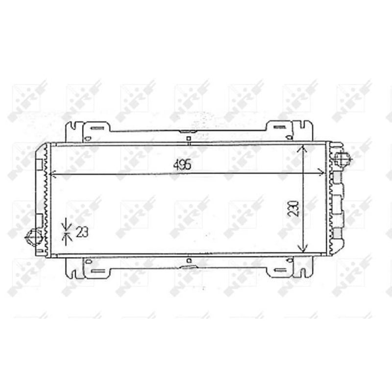 NRF Engine Radiator 54613