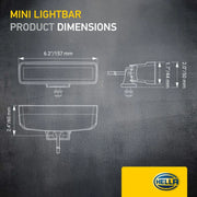 Hella Led Mini Lightbar 6.2Inch Spot 1FB 1FB 358 176-211 SP1068197 1FB 358