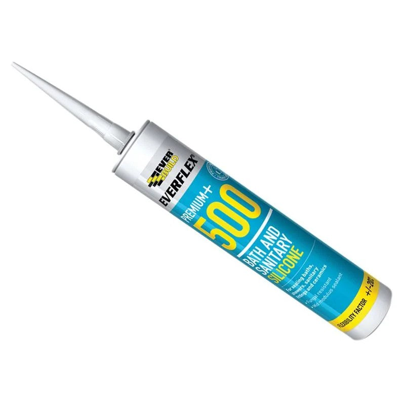 Everbuild Sika SIKASEAL SANITARY SILICONE TRANSPARENT 295ML - 907235