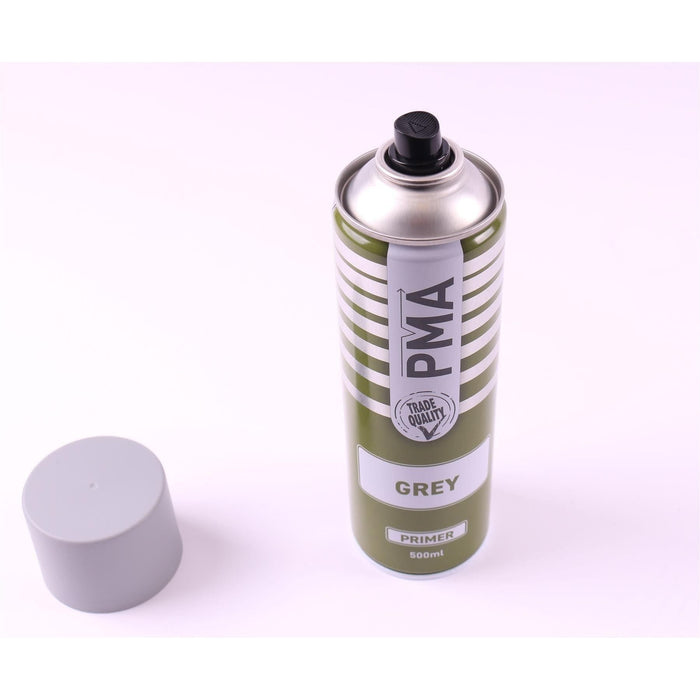 3x High Build Primer - 500ml Spray On Paint - Autotek Grey Aerosol High Coverage PMA  - Town Parts