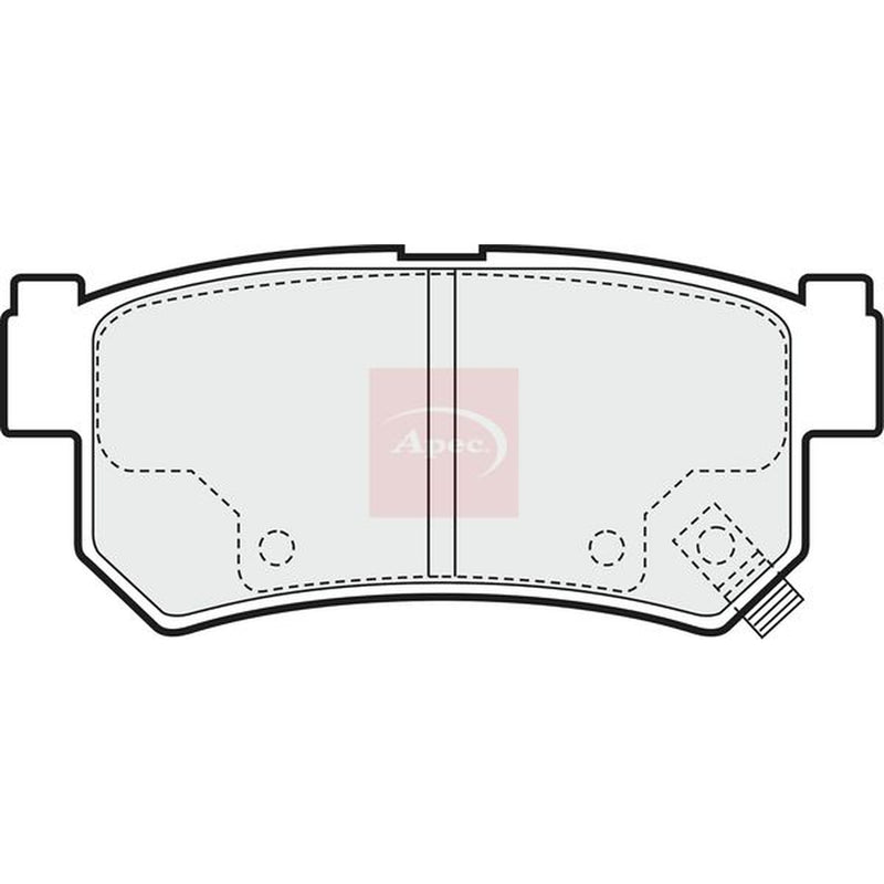 Apec Rear Brake Pad Set PAD1462