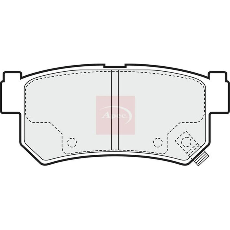 Apec Rear Brake Pad Set PAD1462