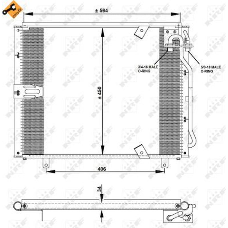 NRF Air Conditioning Condenser 35132