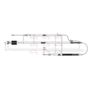 Apec Handbrake Cable Left Rear CAB1607