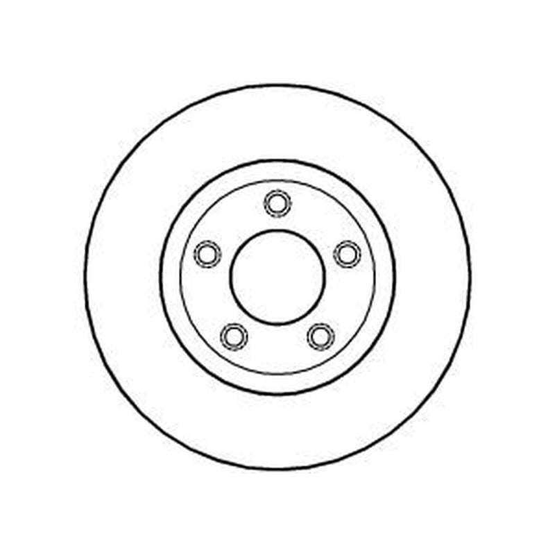 Abtex 2 x Vented Front Brake Discs BD1215V