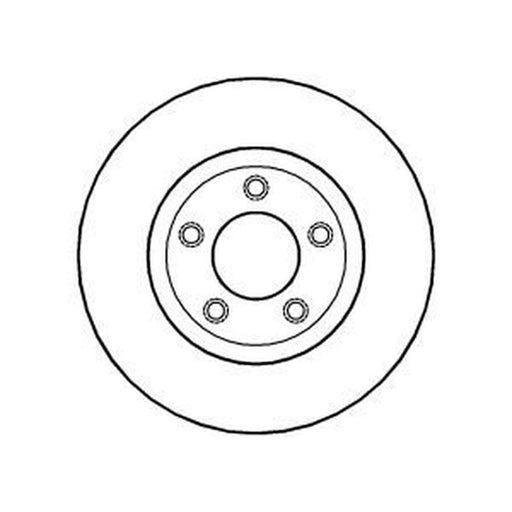 Abtex 2 x Vented Front Brake Discs BD1215V