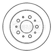 Borg & Beck 2 x Solid Rear Brake Discs BBD4404