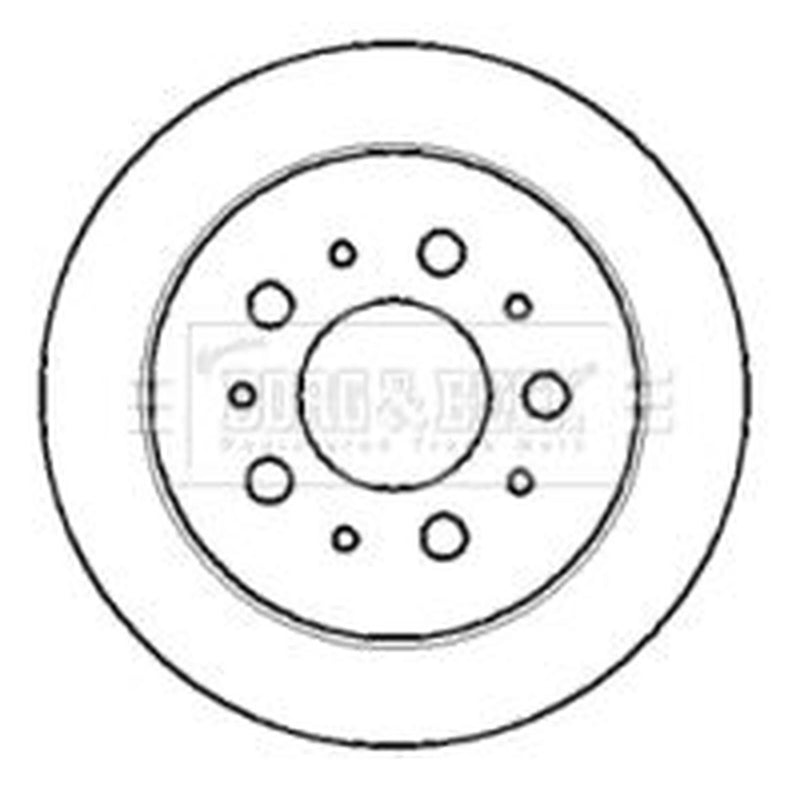 Borg & Beck 2 x Solid Rear Brake Discs BBD4404