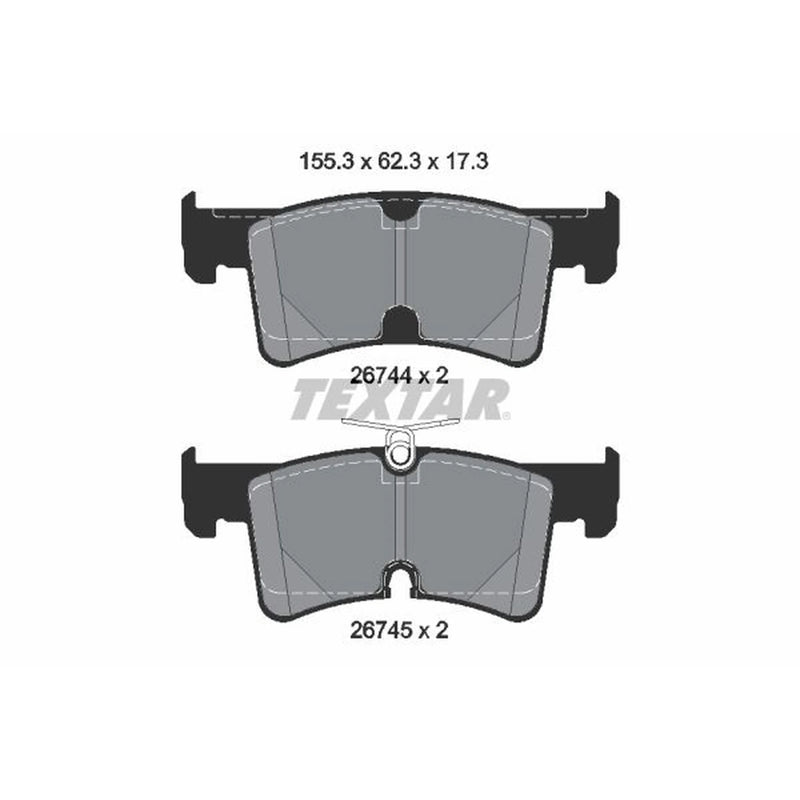 Textar Rear Brake Pad Set 2674401