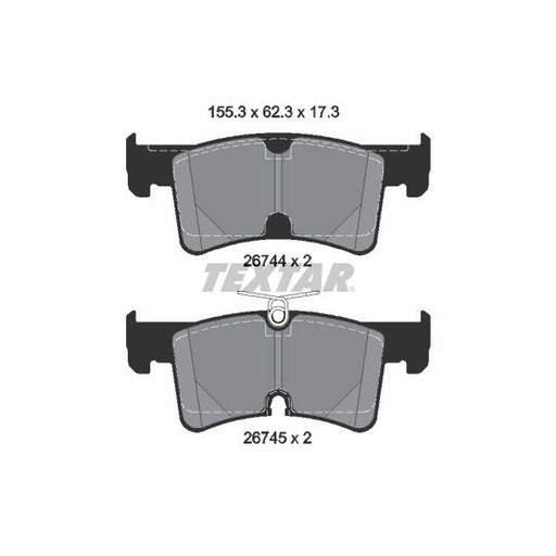 Textar Rear Brake Pad Set 2674401