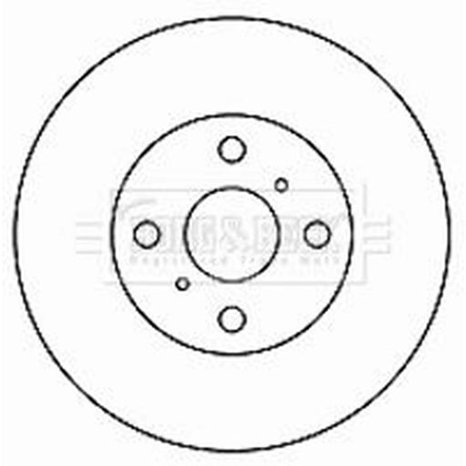 Borg & Beck 2 x Vented Front Brake Discs BBD4167