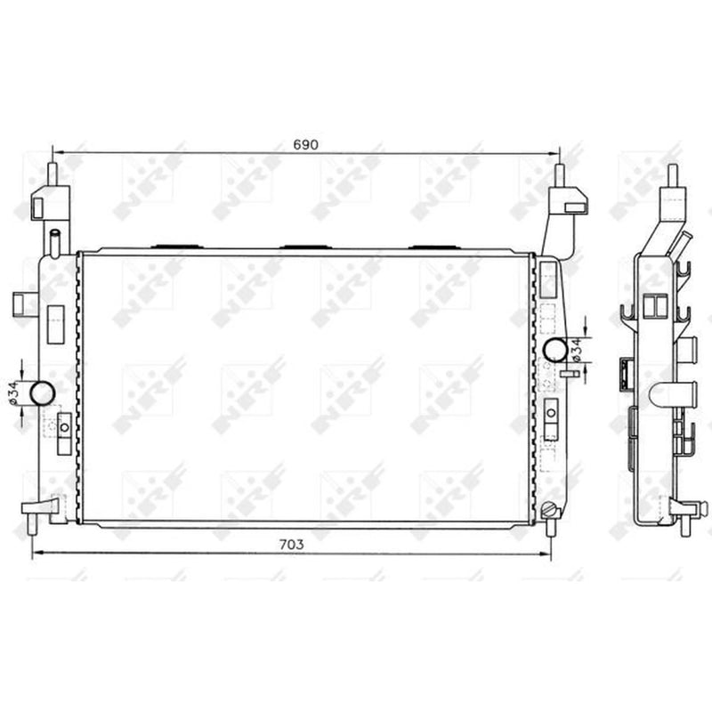 NRF Engine Radiator 55317