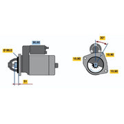 Bosch Starter Motor 24V 4kW 9 Teeth 0 986 017 990
