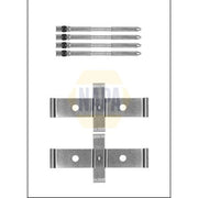 NAPA Brake Pad Accessory Fitting Kit Front NFK1078