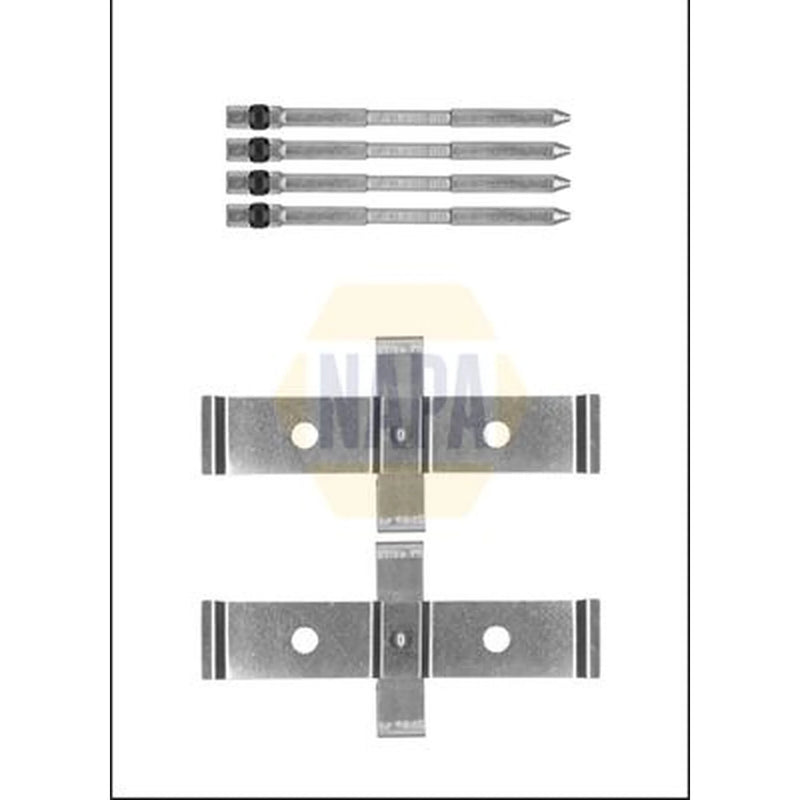 NAPA Brake Pad Accessory Fitting Kit Front NFK1078