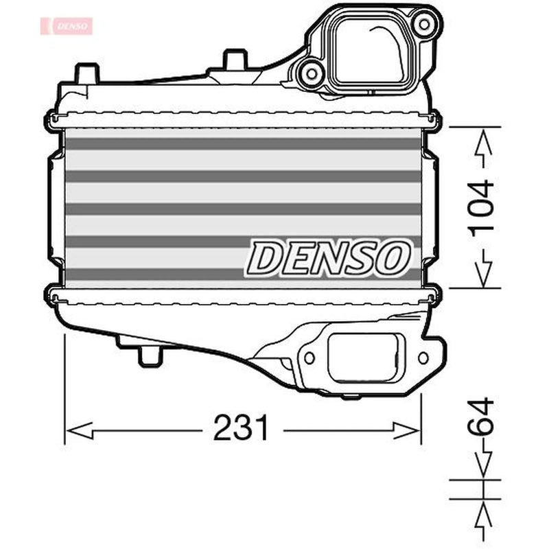 Denso Intercooler (Charge Air Cooler) DIT40001