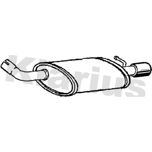 Klarius Box With Tail Pipe (Lh) Left Rear JR321T