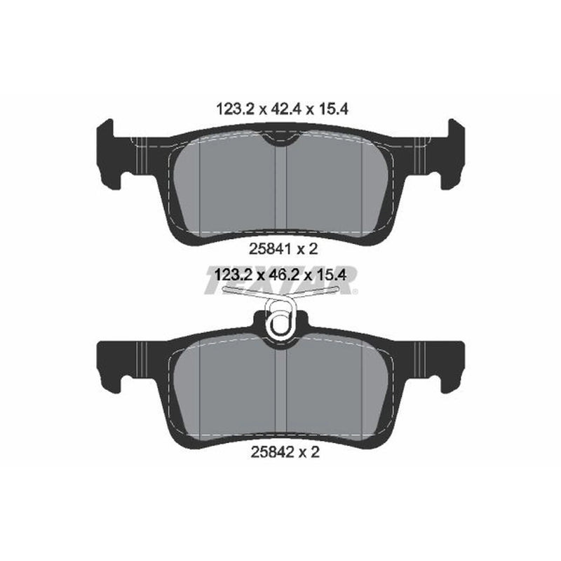 Textar Rear Brake Pad Set 2584101