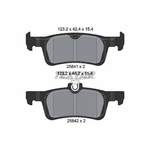 Textar Rear Brake Pad Set 2584101