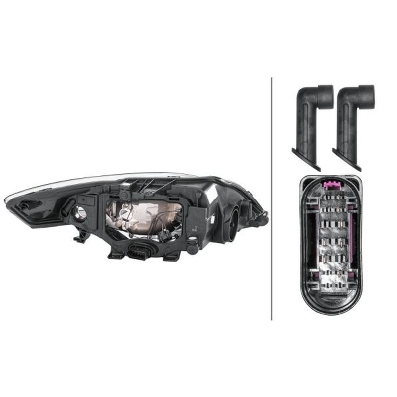Hella Headlight Headlamp H7/H1 Left 1EB 354 996-011