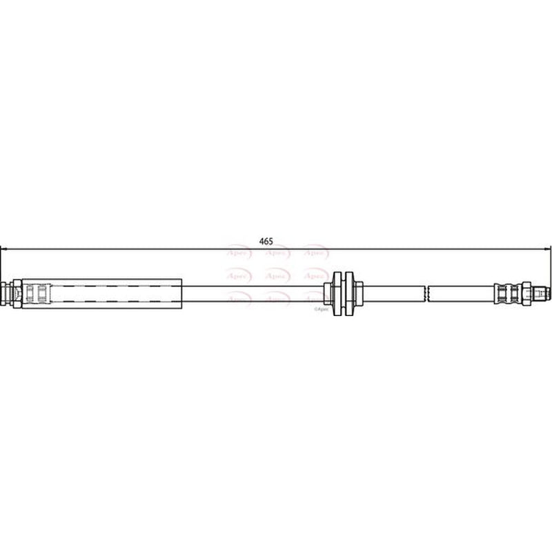 Apec Brake Hydraulic Hose Line Front HOS3683