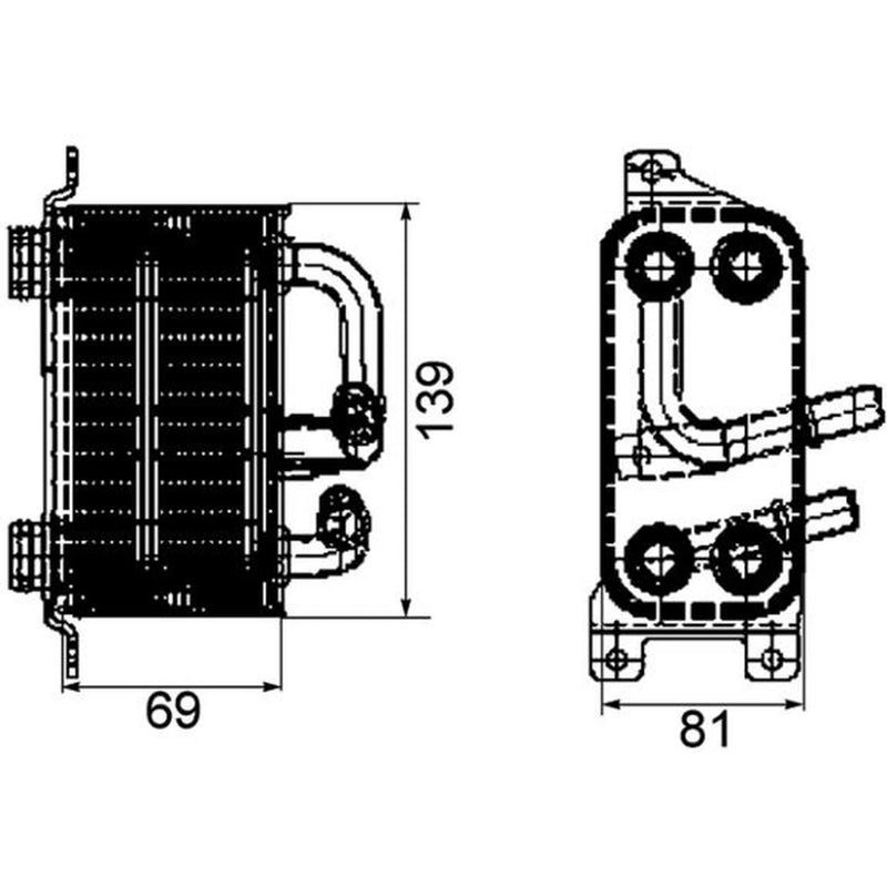 Mahle Automatic Gearbox Oil Cooler CLC 66 000P