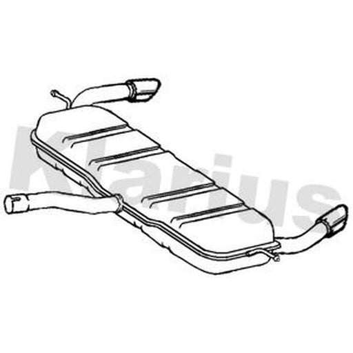 Klarius Box With Tail Pipe Rear MZ661X