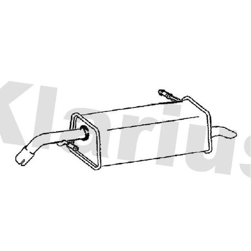 Klarius Box With Tail Pipe Rear PG986X