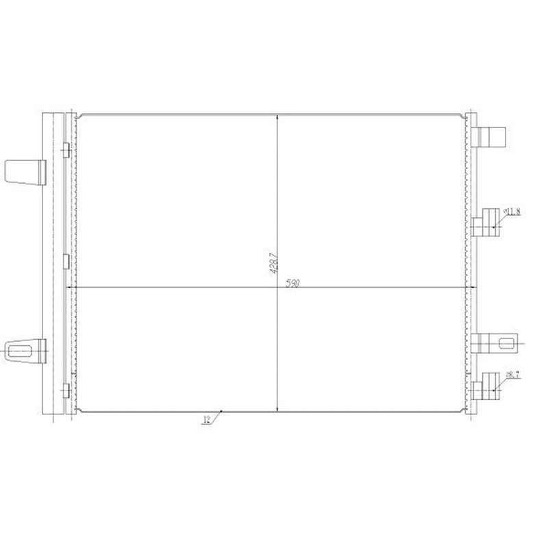 NRF Air Conditioning Condenser 350465