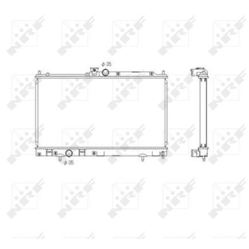 NRF Engine Radiator 53591