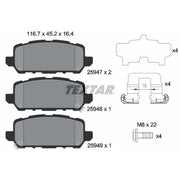 Textar Rear Brake Pad Set 2594701
