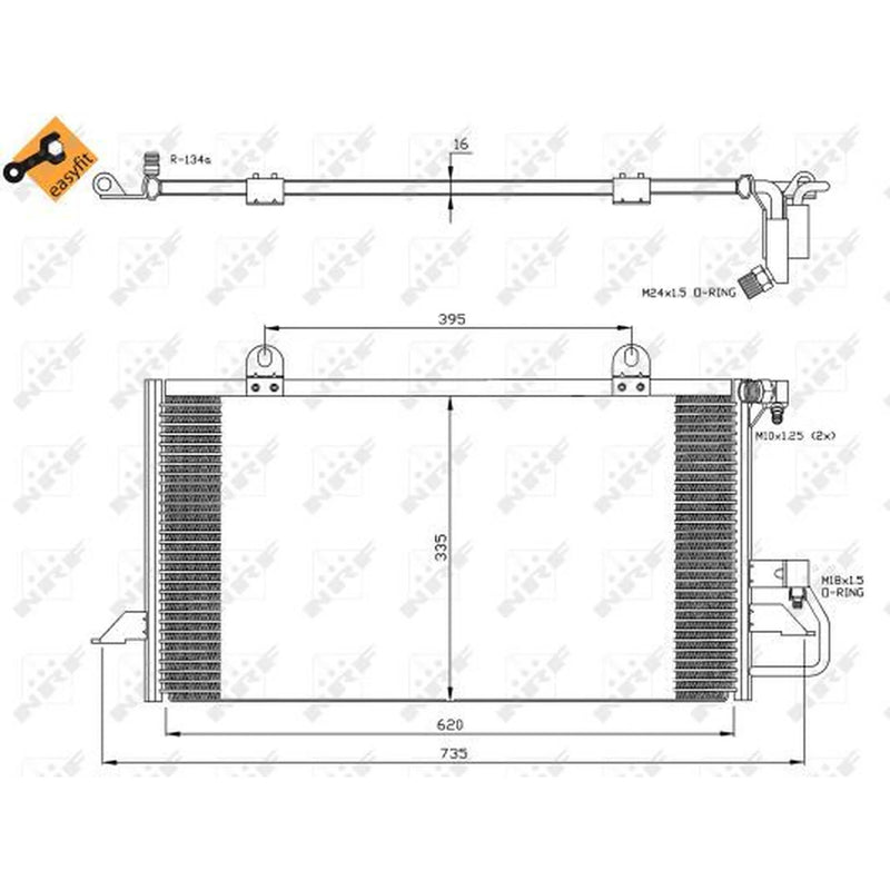 NRF Air Conditioning Condenser 35247