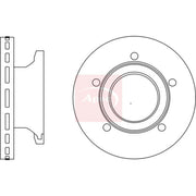Apec 2 x Vented Rear Brake Discs DSK3032