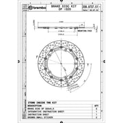 Brembo 2 x Floating Front Brake Disc Brake Discs 208973751