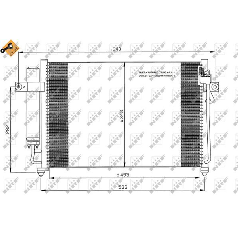 NRF Air Conditioning Condenser 35475
