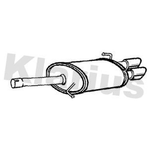 Klarius Box With Tail Pipe Rear BM559A