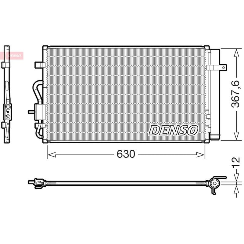 Denso Air Conditioning Condenser DCN20050