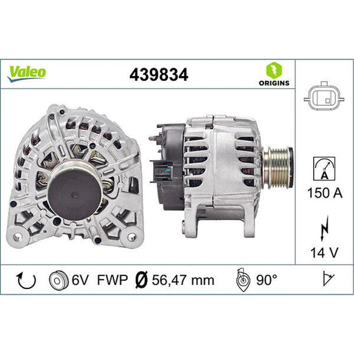Valeo Car Alternator 12V 439834