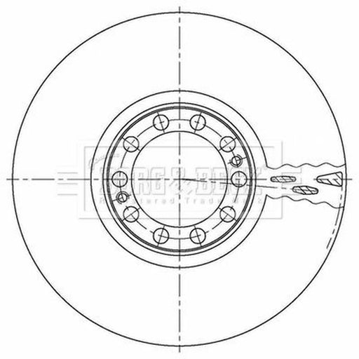 Borg & Beck 2 x Vented Front Brake Discs BBD32932